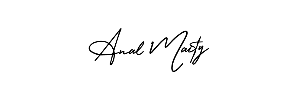 How to Draw Anal Maity signature style? AmerikaSignatureDemo-Regular is a latest design signature styles for name Anal Maity. Anal Maity signature style 3 images and pictures png