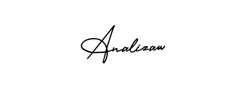 Also You can easily find your signature by using the search form. We will create Analizaw name handwritten signature images for you free of cost using AmerikaSignatureDemo-Regular sign style. Analizaw signature style 3 images and pictures png