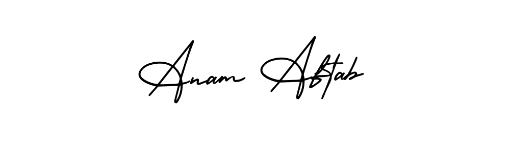 How to make Anam Aftab signature? AmerikaSignatureDemo-Regular is a professional autograph style. Create handwritten signature for Anam Aftab name. Anam Aftab signature style 3 images and pictures png