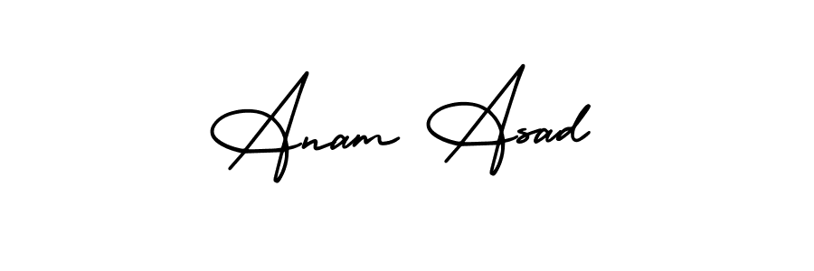 Also we have Anam Asad name is the best signature style. Create professional handwritten signature collection using AmerikaSignatureDemo-Regular autograph style. Anam Asad signature style 3 images and pictures png