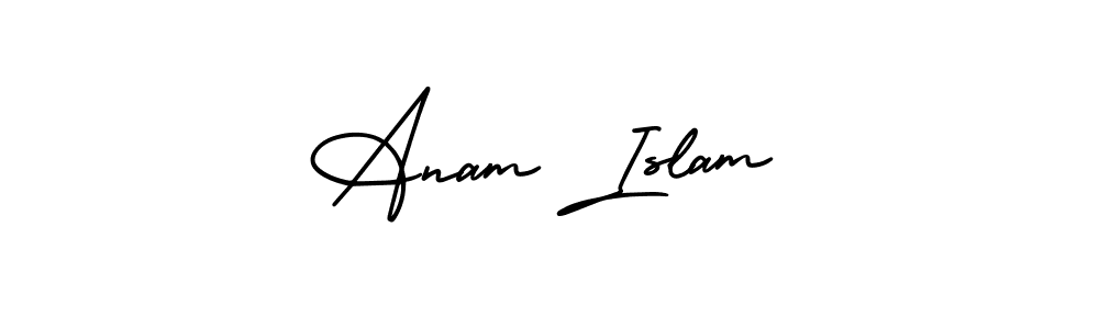 How to Draw Anam Islam signature style? AmerikaSignatureDemo-Regular is a latest design signature styles for name Anam Islam. Anam Islam signature style 3 images and pictures png