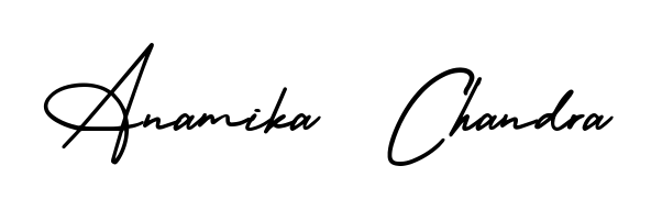 Here are the top professional signature styles for the name Anamika  Chandra. These are the best autograph styles you can use for your name. Anamika  Chandra signature style 3 images and pictures png