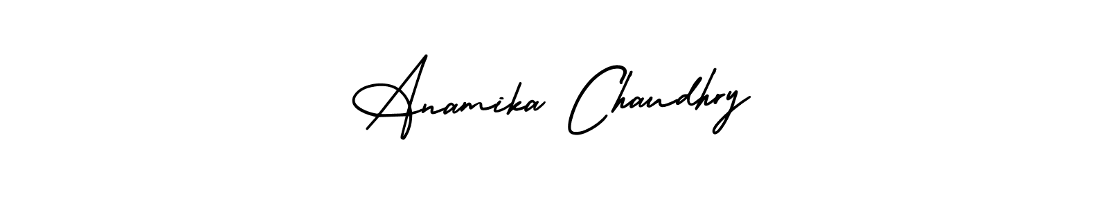 Make a beautiful signature design for name Anamika Chaudhry. Use this online signature maker to create a handwritten signature for free. Anamika Chaudhry signature style 3 images and pictures png