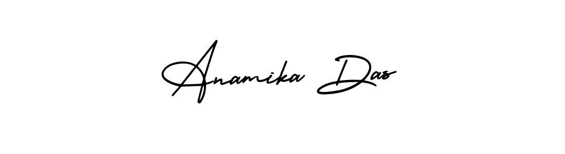 AmerikaSignatureDemo-Regular is a professional signature style that is perfect for those who want to add a touch of class to their signature. It is also a great choice for those who want to make their signature more unique. Get Anamika Das name to fancy signature for free. Anamika Das signature style 3 images and pictures png