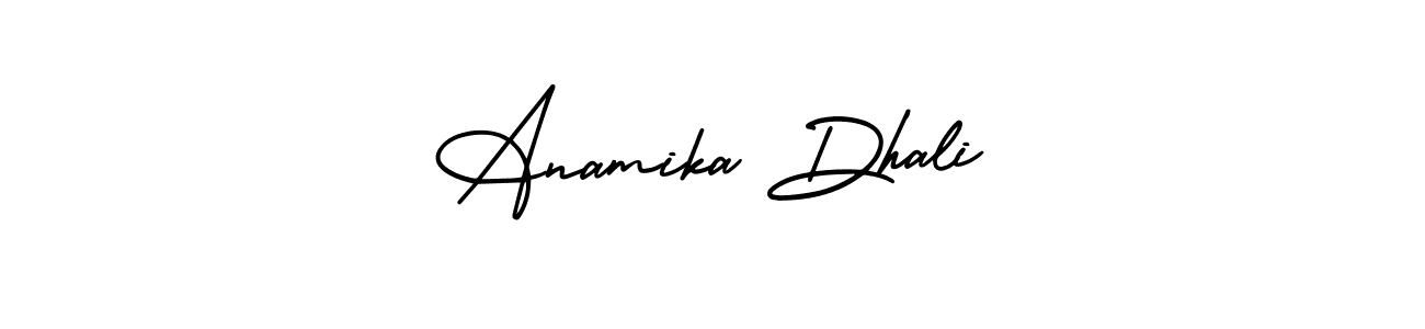 How to make Anamika Dhali signature? AmerikaSignatureDemo-Regular is a professional autograph style. Create handwritten signature for Anamika Dhali name. Anamika Dhali signature style 3 images and pictures png