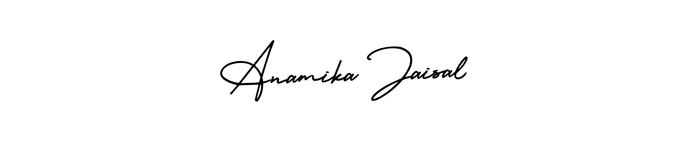 See photos of Anamika Jaisal official signature by Spectra . Check more albums & portfolios. Read reviews & check more about AmerikaSignatureDemo-Regular font. Anamika Jaisal signature style 3 images and pictures png