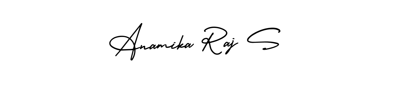 Similarly AmerikaSignatureDemo-Regular is the best handwritten signature design. Signature creator online .You can use it as an online autograph creator for name Anamika Raj S. Anamika Raj S signature style 3 images and pictures png