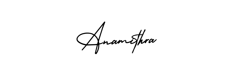 Also You can easily find your signature by using the search form. We will create Anamithra name handwritten signature images for you free of cost using AmerikaSignatureDemo-Regular sign style. Anamithra signature style 3 images and pictures png