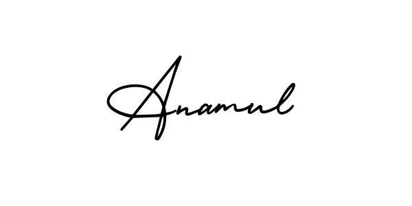 How to make Anamul signature? AmerikaSignatureDemo-Regular is a professional autograph style. Create handwritten signature for Anamul name. Anamul signature style 3 images and pictures png