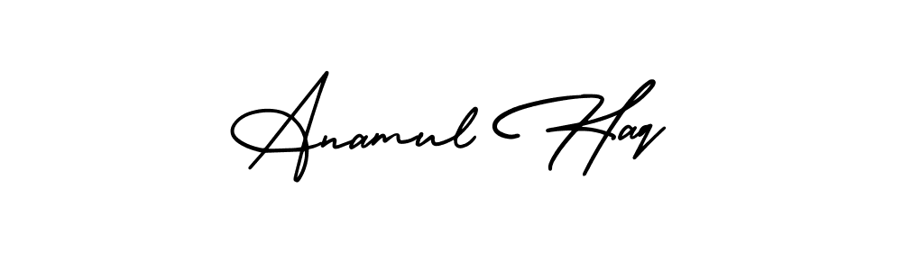 Design your own signature with our free online signature maker. With this signature software, you can create a handwritten (AmerikaSignatureDemo-Regular) signature for name Anamul Haq. Anamul Haq signature style 3 images and pictures png