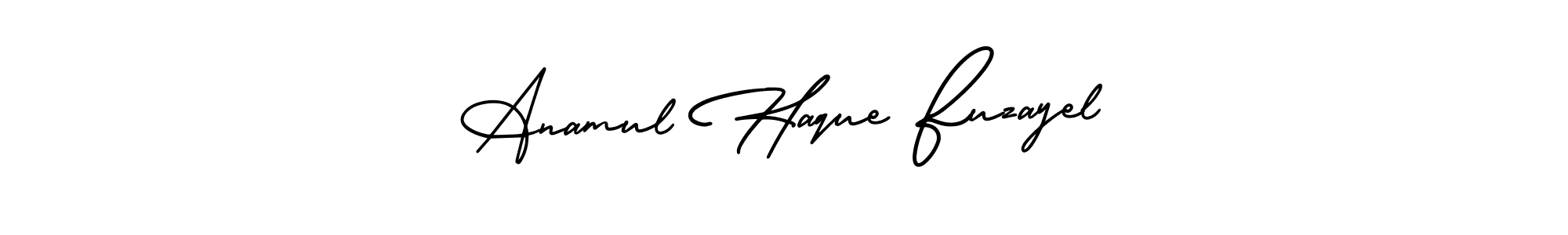 Use a signature maker to create a handwritten signature online. With this signature software, you can design (AmerikaSignatureDemo-Regular) your own signature for name Anamul Haque Fuzayel. Anamul Haque Fuzayel signature style 3 images and pictures png