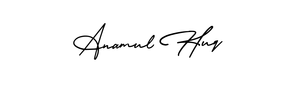 Also we have Anamul Huq name is the best signature style. Create professional handwritten signature collection using AmerikaSignatureDemo-Regular autograph style. Anamul Huq signature style 3 images and pictures png