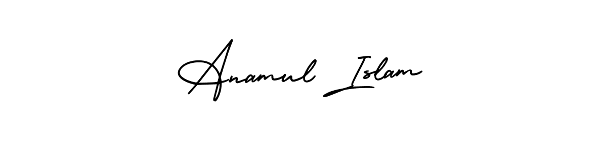 How to Draw Anamul Islam signature style? AmerikaSignatureDemo-Regular is a latest design signature styles for name Anamul Islam. Anamul Islam signature style 3 images and pictures png