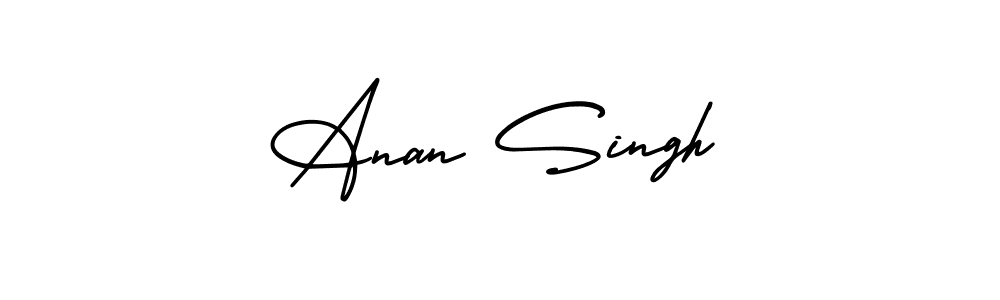 Anan Singh stylish signature style. Best Handwritten Sign (AmerikaSignatureDemo-Regular) for my name. Handwritten Signature Collection Ideas for my name Anan Singh. Anan Singh signature style 3 images and pictures png