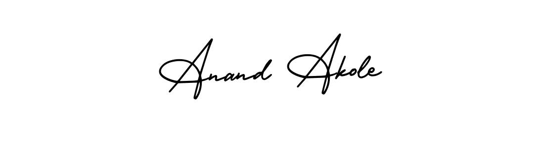 Design your own signature with our free online signature maker. With this signature software, you can create a handwritten (AmerikaSignatureDemo-Regular) signature for name Anand Akole. Anand Akole signature style 3 images and pictures png
