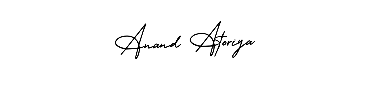 Similarly AmerikaSignatureDemo-Regular is the best handwritten signature design. Signature creator online .You can use it as an online autograph creator for name Anand Atoriya. Anand Atoriya signature style 3 images and pictures png