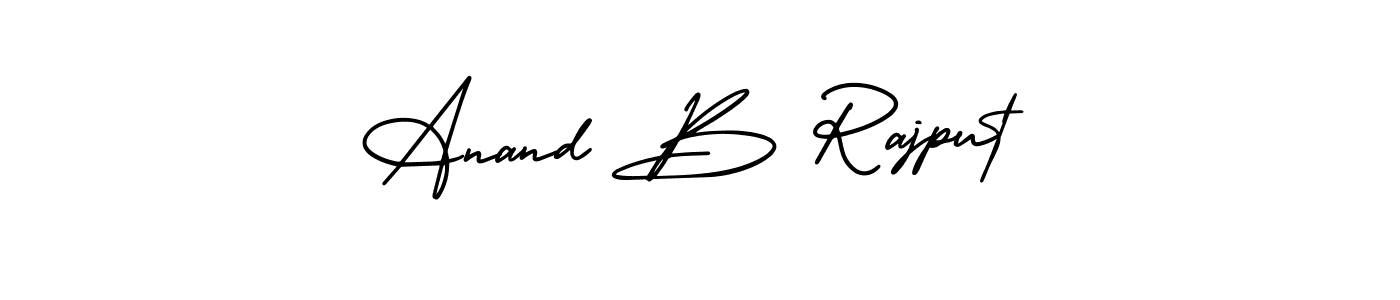 Design your own signature with our free online signature maker. With this signature software, you can create a handwritten (AmerikaSignatureDemo-Regular) signature for name Anand B Rajput. Anand B Rajput signature style 3 images and pictures png