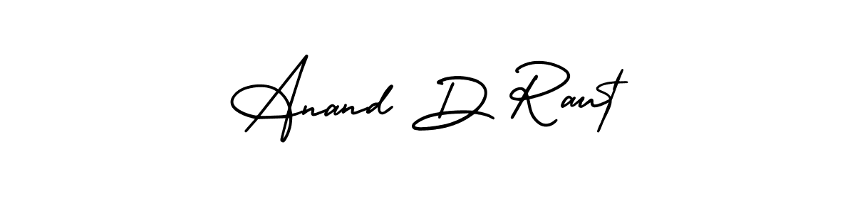 Make a beautiful signature design for name Anand D Raut. Use this online signature maker to create a handwritten signature for free. Anand D Raut signature style 3 images and pictures png