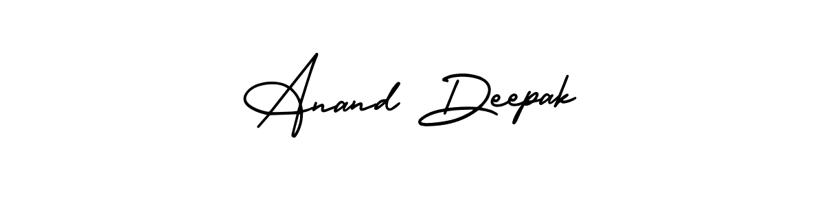 It looks lik you need a new signature style for name Anand Deepak. Design unique handwritten (AmerikaSignatureDemo-Regular) signature with our free signature maker in just a few clicks. Anand Deepak signature style 3 images and pictures png
