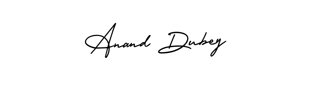 You should practise on your own different ways (AmerikaSignatureDemo-Regular) to write your name (Anand Dubey) in signature. don't let someone else do it for you. Anand Dubey signature style 3 images and pictures png