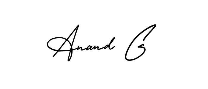 How to make Anand G signature? AmerikaSignatureDemo-Regular is a professional autograph style. Create handwritten signature for Anand G name. Anand G signature style 3 images and pictures png