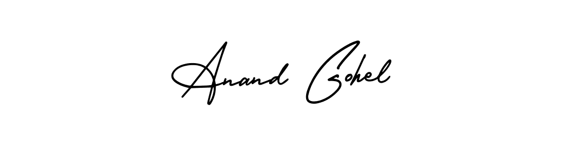 Create a beautiful signature design for name Anand Gohel. With this signature (AmerikaSignatureDemo-Regular) fonts, you can make a handwritten signature for free. Anand Gohel signature style 3 images and pictures png