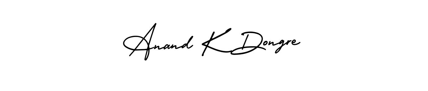 Make a beautiful signature design for name Anand K Dongre. Use this online signature maker to create a handwritten signature for free. Anand K Dongre signature style 3 images and pictures png