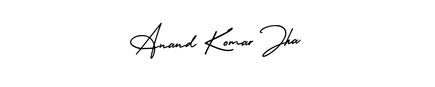 AmerikaSignatureDemo-Regular is a professional signature style that is perfect for those who want to add a touch of class to their signature. It is also a great choice for those who want to make their signature more unique. Get Anand Komar Jha name to fancy signature for free. Anand Komar Jha signature style 3 images and pictures png