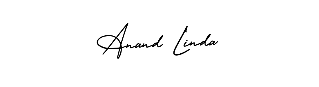 if you are searching for the best signature style for your name Anand Linda. so please give up your signature search. here we have designed multiple signature styles  using AmerikaSignatureDemo-Regular. Anand Linda signature style 3 images and pictures png