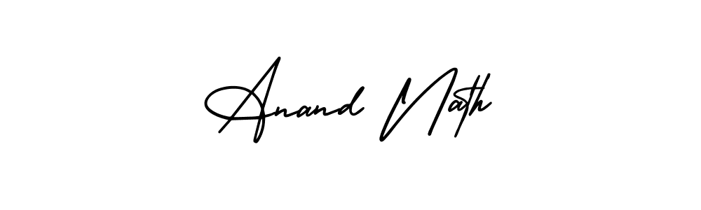 Design your own signature with our free online signature maker. With this signature software, you can create a handwritten (AmerikaSignatureDemo-Regular) signature for name Anand Nath. Anand Nath signature style 3 images and pictures png