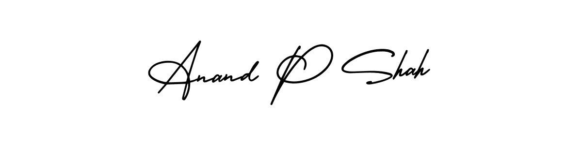 if you are searching for the best signature style for your name Anand P Shah. so please give up your signature search. here we have designed multiple signature styles  using AmerikaSignatureDemo-Regular. Anand P Shah signature style 3 images and pictures png