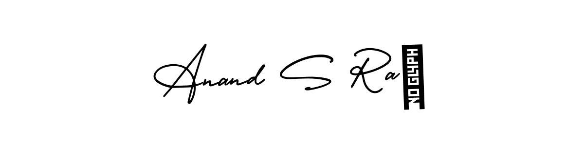 This is the best signature style for the Anand S Raø name. Also you like these signature font (AmerikaSignatureDemo-Regular). Mix name signature. Anand S Raø signature style 3 images and pictures png