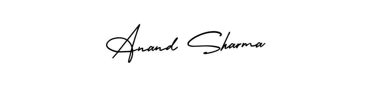 Make a short Anand Sharma signature style. Manage your documents anywhere anytime using AmerikaSignatureDemo-Regular. Create and add eSignatures, submit forms, share and send files easily. Anand Sharma signature style 3 images and pictures png