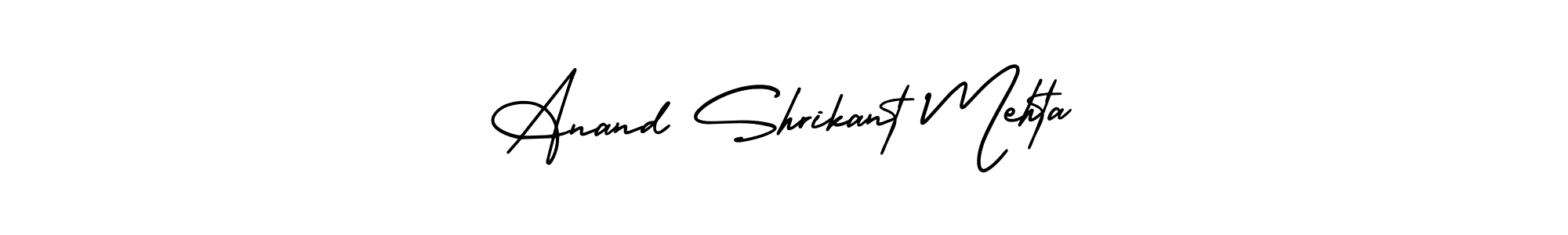 AmerikaSignatureDemo-Regular is a professional signature style that is perfect for those who want to add a touch of class to their signature. It is also a great choice for those who want to make their signature more unique. Get Anand Shrikant Mehta name to fancy signature for free. Anand Shrikant Mehta signature style 3 images and pictures png