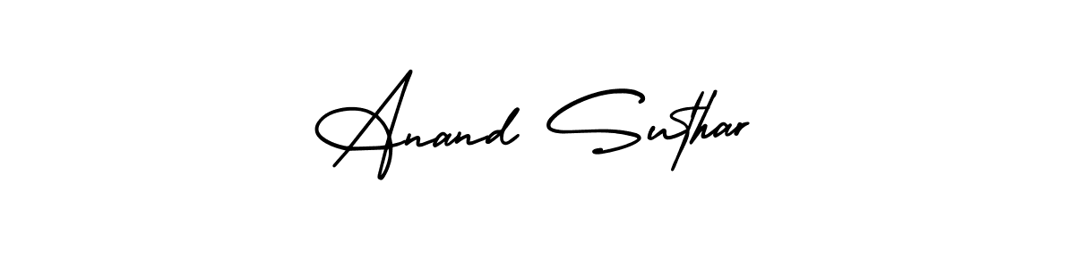 You can use this online signature creator to create a handwritten signature for the name Anand Suthar. This is the best online autograph maker. Anand Suthar signature style 3 images and pictures png