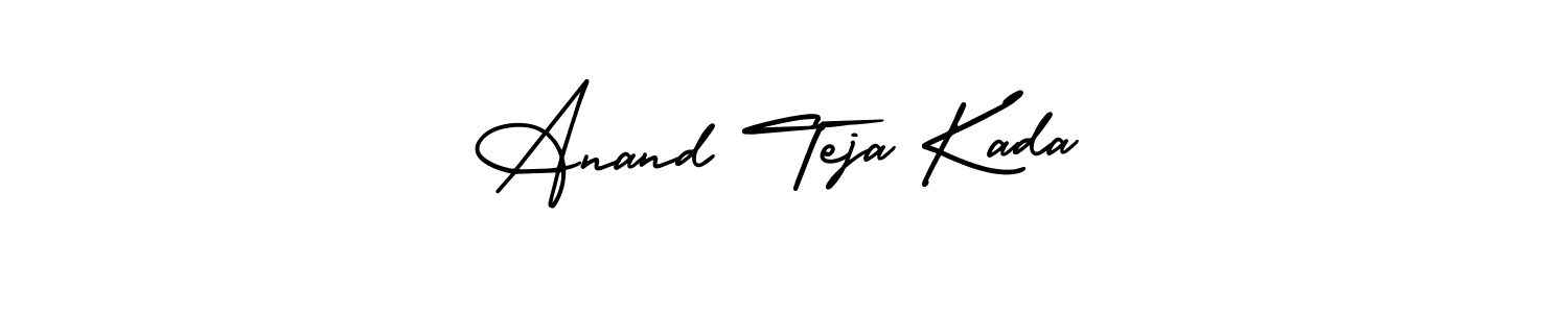 Anand Teja Kada stylish signature style. Best Handwritten Sign (AmerikaSignatureDemo-Regular) for my name. Handwritten Signature Collection Ideas for my name Anand Teja Kada. Anand Teja Kada signature style 3 images and pictures png