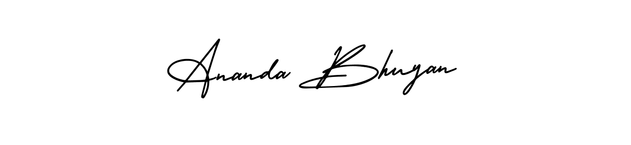 if you are searching for the best signature style for your name Ananda Bhuyan. so please give up your signature search. here we have designed multiple signature styles  using AmerikaSignatureDemo-Regular. Ananda Bhuyan signature style 3 images and pictures png