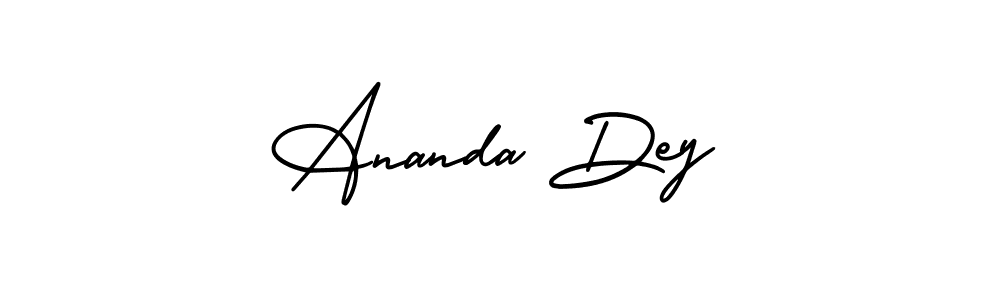 Similarly AmerikaSignatureDemo-Regular is the best handwritten signature design. Signature creator online .You can use it as an online autograph creator for name Ananda Dey. Ananda Dey signature style 3 images and pictures png