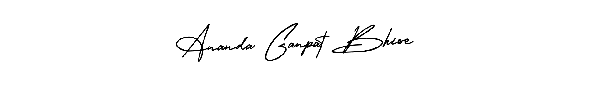 if you are searching for the best signature style for your name Ananda Ganpat Bhise. so please give up your signature search. here we have designed multiple signature styles  using AmerikaSignatureDemo-Regular. Ananda Ganpat Bhise signature style 3 images and pictures png