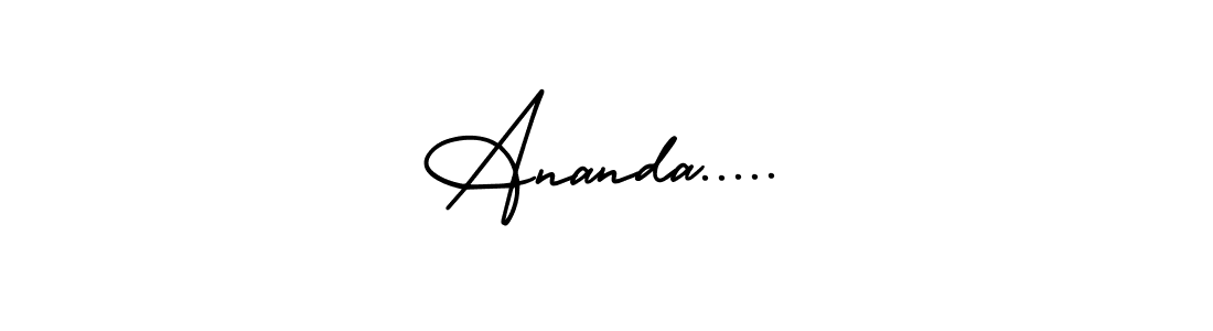 You can use this online signature creator to create a handwritten signature for the name Ananda...... This is the best online autograph maker. Ananda..... signature style 3 images and pictures png