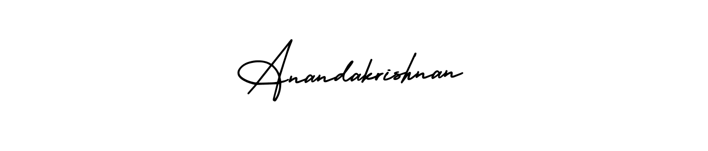 Anandakrishnan stylish signature style. Best Handwritten Sign (AmerikaSignatureDemo-Regular) for my name. Handwritten Signature Collection Ideas for my name Anandakrishnan. Anandakrishnan signature style 3 images and pictures png