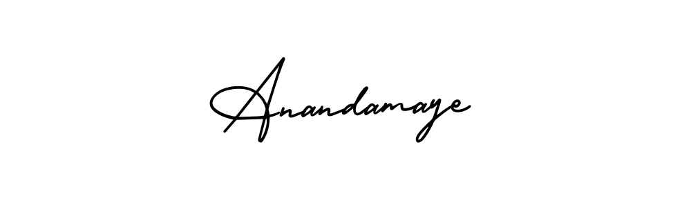 Similarly AmerikaSignatureDemo-Regular is the best handwritten signature design. Signature creator online .You can use it as an online autograph creator for name Anandamaye. Anandamaye signature style 3 images and pictures png