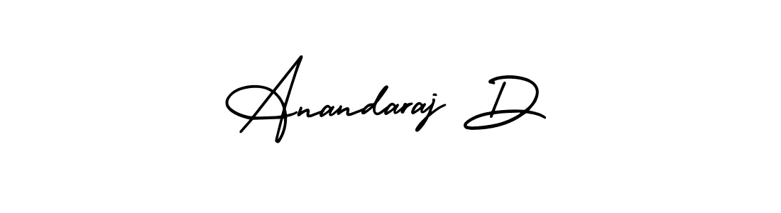 Make a short Anandaraj D signature style. Manage your documents anywhere anytime using AmerikaSignatureDemo-Regular. Create and add eSignatures, submit forms, share and send files easily. Anandaraj D signature style 3 images and pictures png