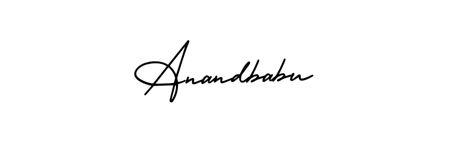 Make a beautiful signature design for name Anandbabu. Use this online signature maker to create a handwritten signature for free. Anandbabu signature style 3 images and pictures png