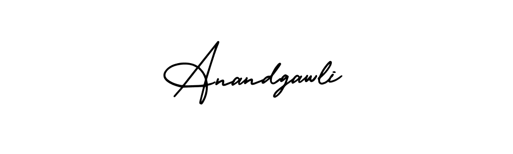 Anandgawli stylish signature style. Best Handwritten Sign (AmerikaSignatureDemo-Regular) for my name. Handwritten Signature Collection Ideas for my name Anandgawli. Anandgawli signature style 3 images and pictures png