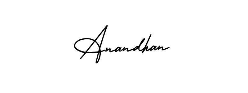 Create a beautiful signature design for name Anandhan. With this signature (AmerikaSignatureDemo-Regular) fonts, you can make a handwritten signature for free. Anandhan signature style 3 images and pictures png