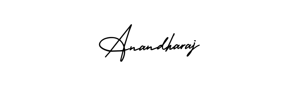 Create a beautiful signature design for name Anandharaj. With this signature (AmerikaSignatureDemo-Regular) fonts, you can make a handwritten signature for free. Anandharaj signature style 3 images and pictures png