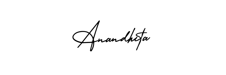 Make a beautiful signature design for name Anandhita. With this signature (AmerikaSignatureDemo-Regular) style, you can create a handwritten signature for free. Anandhita signature style 3 images and pictures png