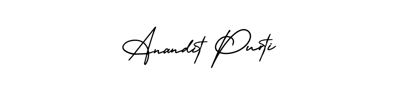 if you are searching for the best signature style for your name Anandit Purti. so please give up your signature search. here we have designed multiple signature styles  using AmerikaSignatureDemo-Regular. Anandit Purti signature style 3 images and pictures png