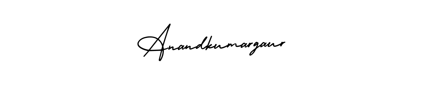 You should practise on your own different ways (AmerikaSignatureDemo-Regular) to write your name (Anandkumargaur) in signature. don't let someone else do it for you. Anandkumargaur signature style 3 images and pictures png